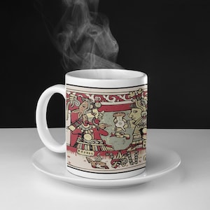 Ceramic mug | 11oz mug | Tea mug | Coffee mug | Unique mug | Coffee cup | Unique gift | Aztec | Mesoamerican | Cool coffee mug gift |