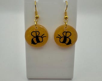 Honey Bee Dangle Earrings