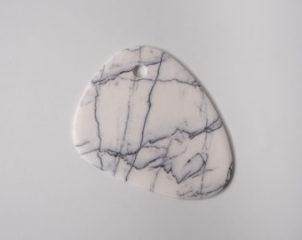 Calacatta Viola Marble Serving Board: Cheese Charcuterie Chopping Board (14"x12")