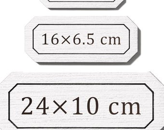 Personalised Wooden Sign – Custom Name Plate for Door, Office or Business