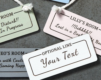 Personalized Wooden Sign: Custom Engraved Plaque, Hanging Door/Wall Handmade Small Sign
