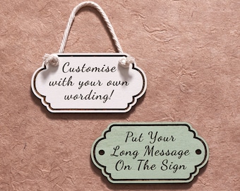 Personalised Wooden Cloud Sign – Custom Name Plaque for Door/Wall Decoration, for Bedrooms & Kitchens