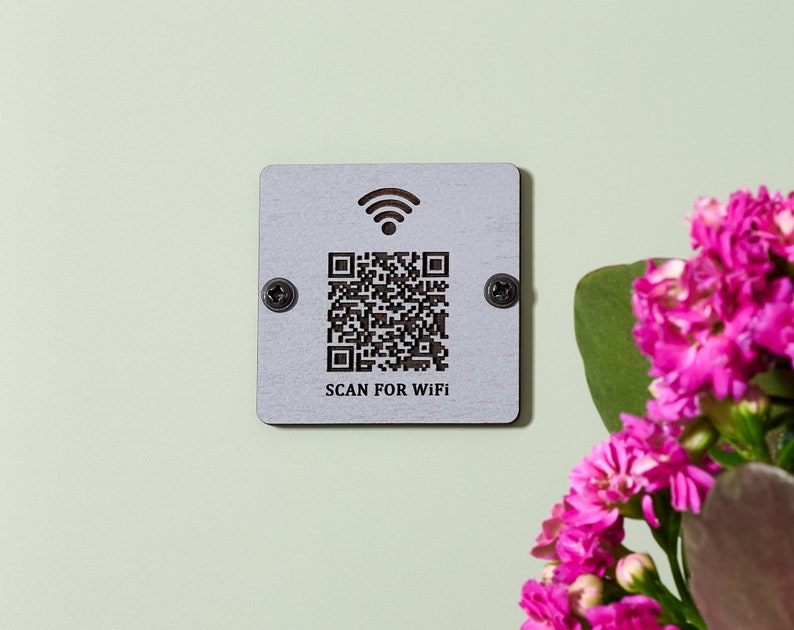 WiFi Password Engraved Sings