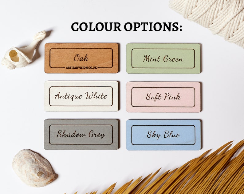 Wooden name sign
