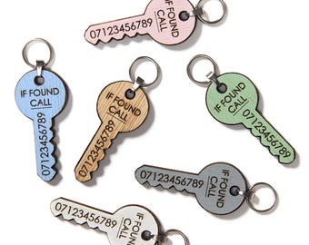 Personalised If Found Call Keyring | Custom Phone Number Keychain | Lost & Call Me Key Tag