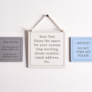 Wooden signs for home and office