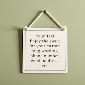 Personalized sign