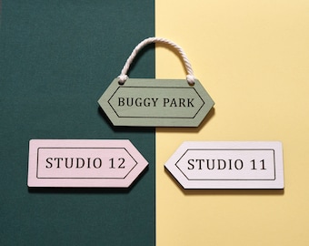 Personalized Wooden Arrow Sign: Custom Engraved Directional Decor