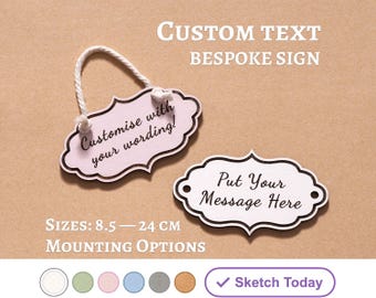 Personalised Cozy Cloud Sign: Engraved Wooden Name Plaque