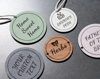 Personalized Wooden Circle Sign: Engraved Name Plaque