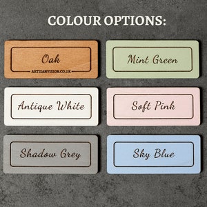 Wooden plaque personalised