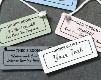 Personalized Wooden Sign: Custom Engraved Plaque, Hanging Door/Wall Handmade Small Sign