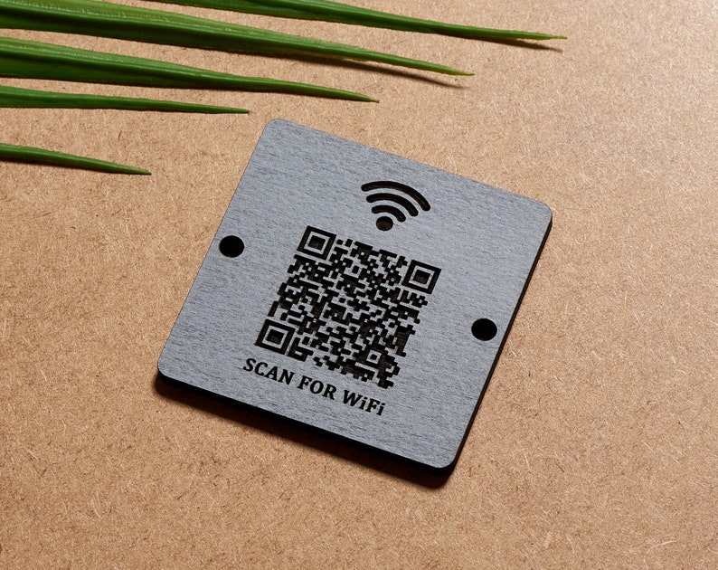 Scan QR for WiFi Plaque