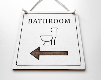 Personalised Wooden Arrow Sign | Custom Engraved Direction Sign