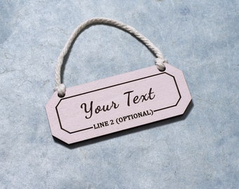 Custom Engraved Wooden Sign: Personalized Wall/Door Hanging Plaque