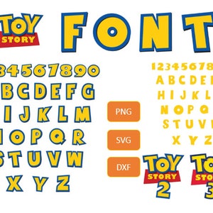 Toy Story FONT SVG, Toy Story Svg, Toy Story Alphabet Svg, Toy try Letters, Toy Story Numbers Svg, Toy Story ClipArt, Toy Story Cricut, png