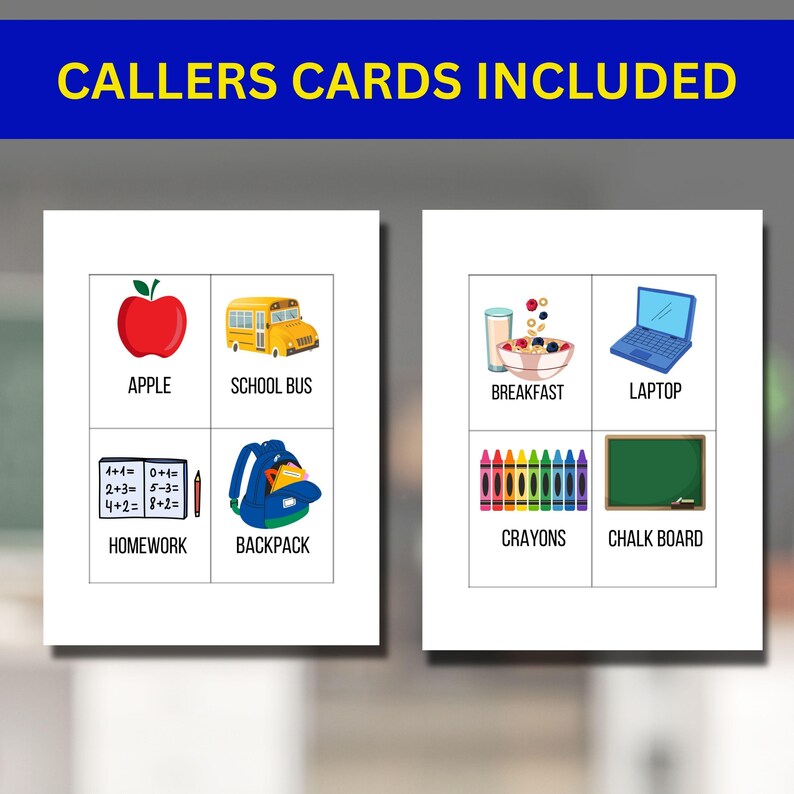 Back to School Bingo Game: Printable Classroom Icebreaker (PDF Download ...