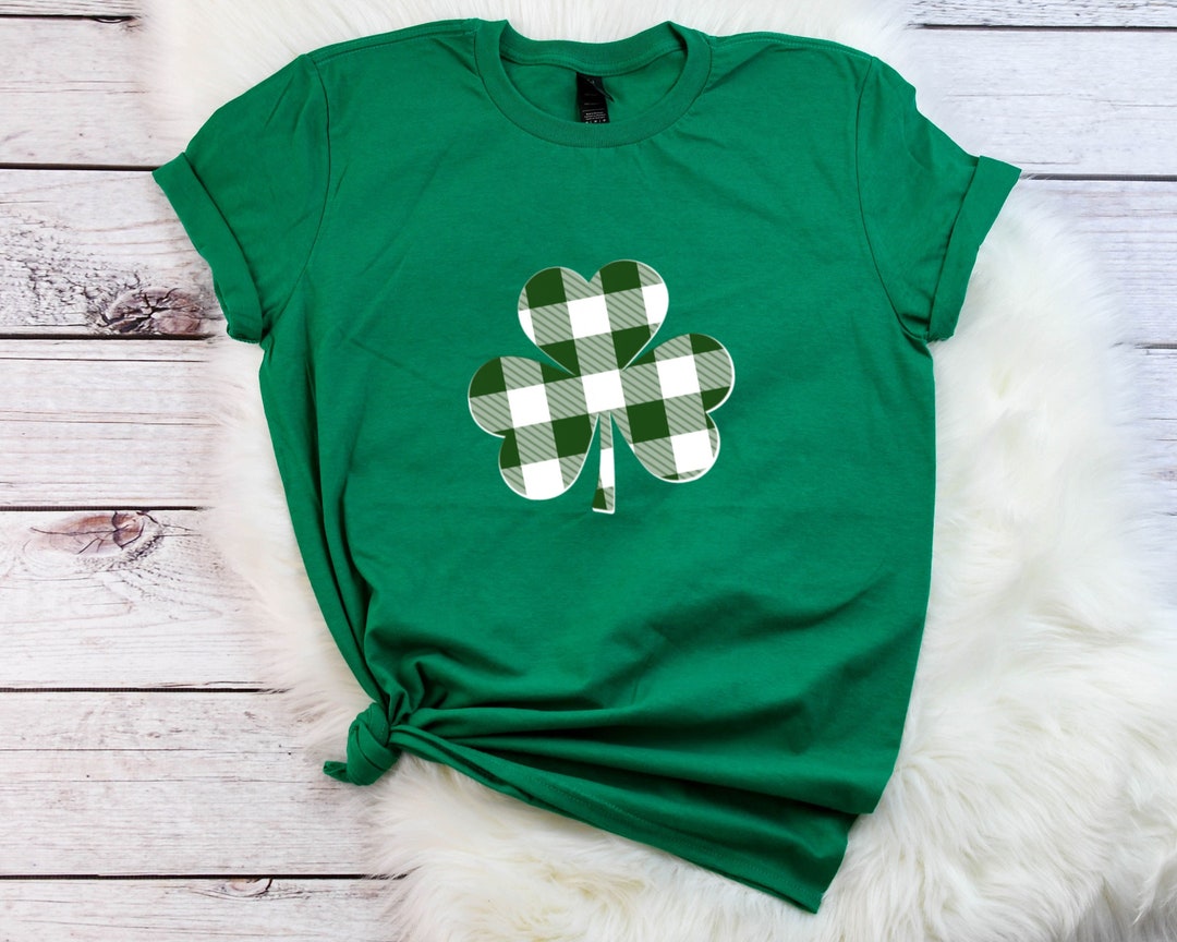 Lucky Shirt, Four Leaf Clover Shirt, Plus Size St. Patrick's Day Shirt ...