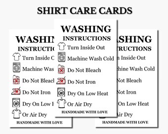 Washing Instructions Care, Clothing Care Instructions, Tshirt Care ...