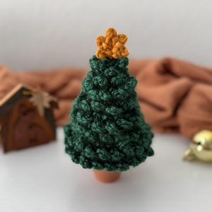 Crochet Christmas Tree in Pot Handmade