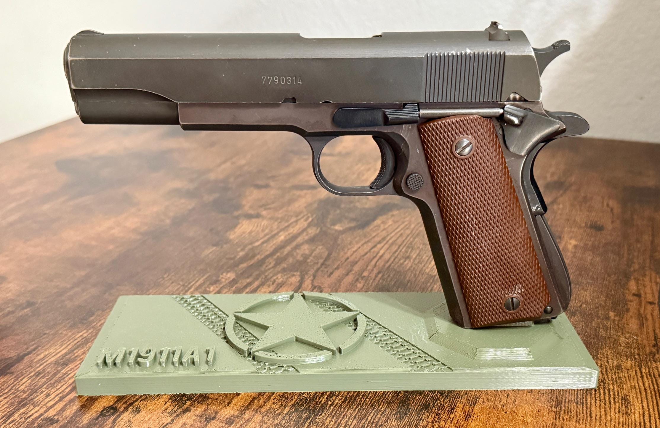 M1911A1 Pistol Stand STL 1911 .45 WWII UPDATED!