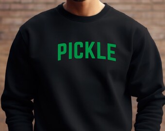 Pickle Sweatshirt: Vintage Varsity Style, Foodie Gift
