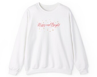 Merry and Bright Holiday Sweatshirt, Christmas Gift