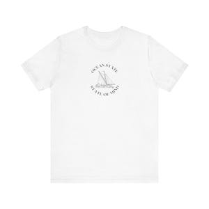 Ocean State -State of Mind Boat Unisex Jersey Short Sleeve Tee