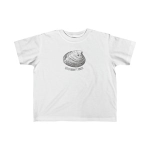リトル・ローディ・クアホッグ幼児用Tシャツ - ロードアイランド・キッズ - ロードアイランド・シャツ - ロードアイランド・ギフト - クラム