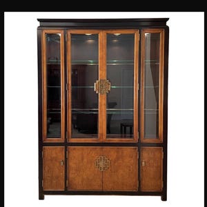 SOLD**  Century Furniture  Chin Hua China Cabinet | Hutch | Bar Cabinet | Display - High Gloss Lacquer or Paint