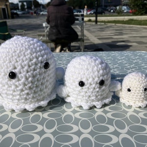 Hand Crocheted Ghosts