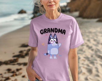 Grandma Bluey Adult Shirt | Blue Dog Lover | Bluey and Bingo