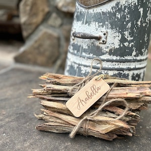 Feuerstarter. Ein personalisiertes, 1Lb-Bündel aus Kiefernknoten, Fat Wood.