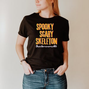 Camicia scheletro spaventoso spettrale, camicia di Halloween, camicia scheletro, camicia spettrale, camicia spaventosa, camicia natalizia.