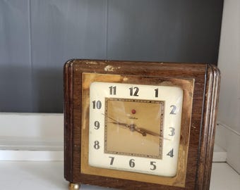 Vintage Warren Telechron-klocka modell 4H97 Works