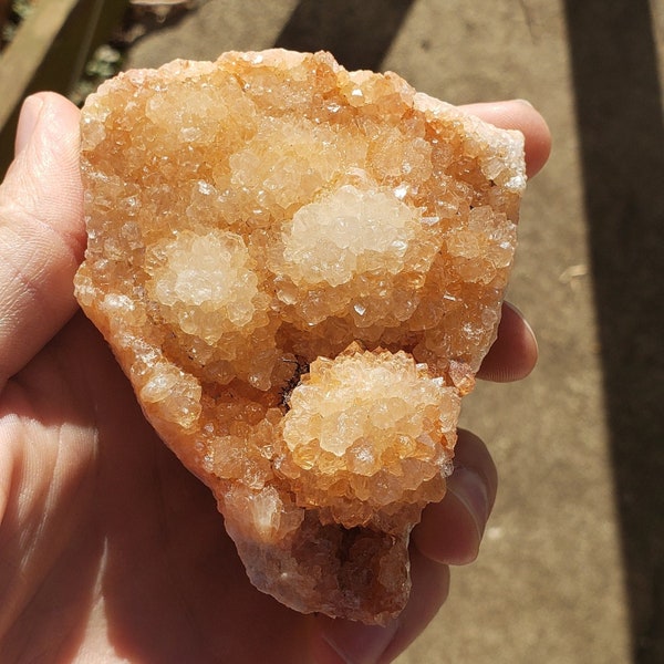 Uniquely Shaped Orange Druzy Quartz (8.8oz)