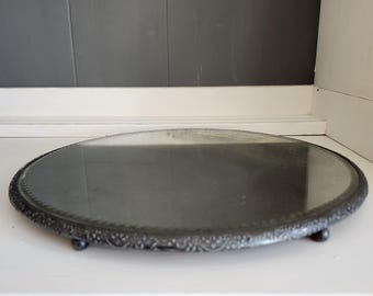 Taca toaletkowa z lustrem w stylu vintage (tak jak jest)