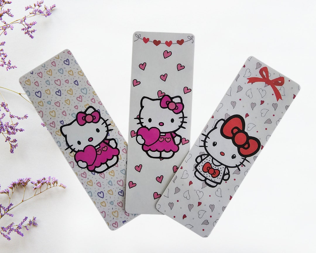 Hello Kitty Bookmarkscat Bookmarkheart Bookmarkdouble Sided