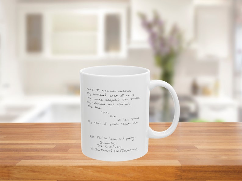 The Tortured Poets Department mug , Taylor Mug, Trendy Mug cup, Coffee lover, Tea lover, TTPD merch, Album mug image 4