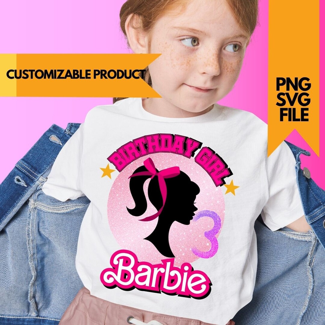 Birthday Girl Shirt, Birthday Party Tshirt, Barbi Birthday Svg, Girl ...