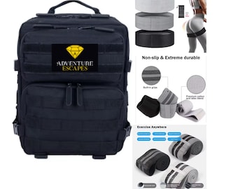 Gym Fitness Resistance Bands Plus 9L Backpack