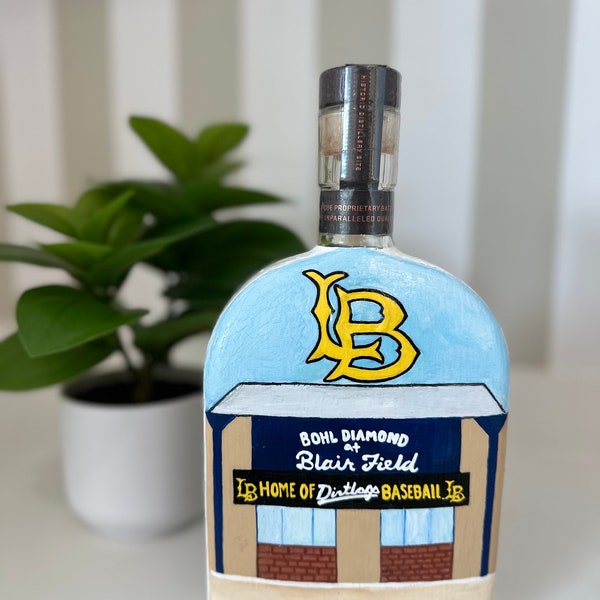 Custom Hand Painted Bourbon Bottle