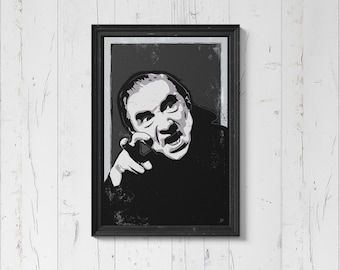 DRACULA - Bela Lugosi | Original Kunst Poster, Wandkunst, Filmdekor, Print, Horrorfilm, Film Poster