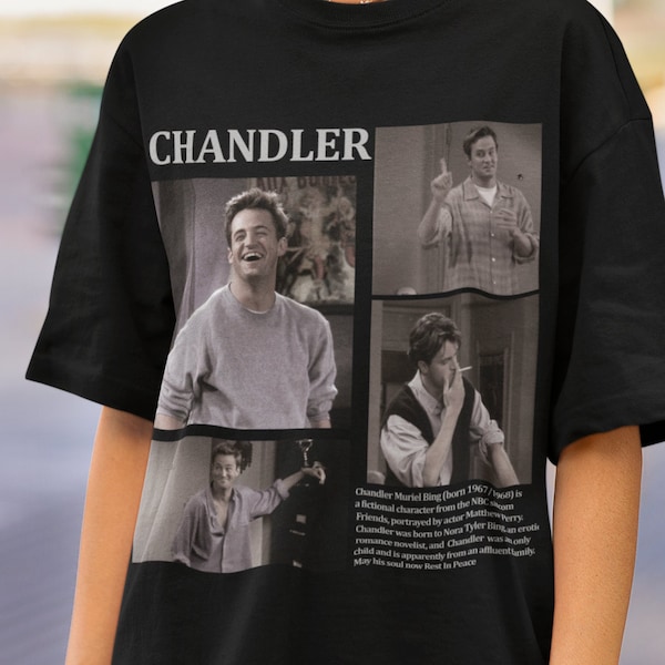 Chandler Bing Vintage Tshirt,Matthew Perry Tee,Gift for man and woman,friends tshirt,retro chandler bing tee