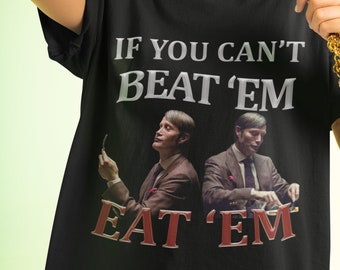 Mads Mikkelsen Shirt, Vintage Hannibal Lecter, Hannibal Shirt, Mads Mikkelsen Tshirt,Funny meme tshirt,eat them vintage tee