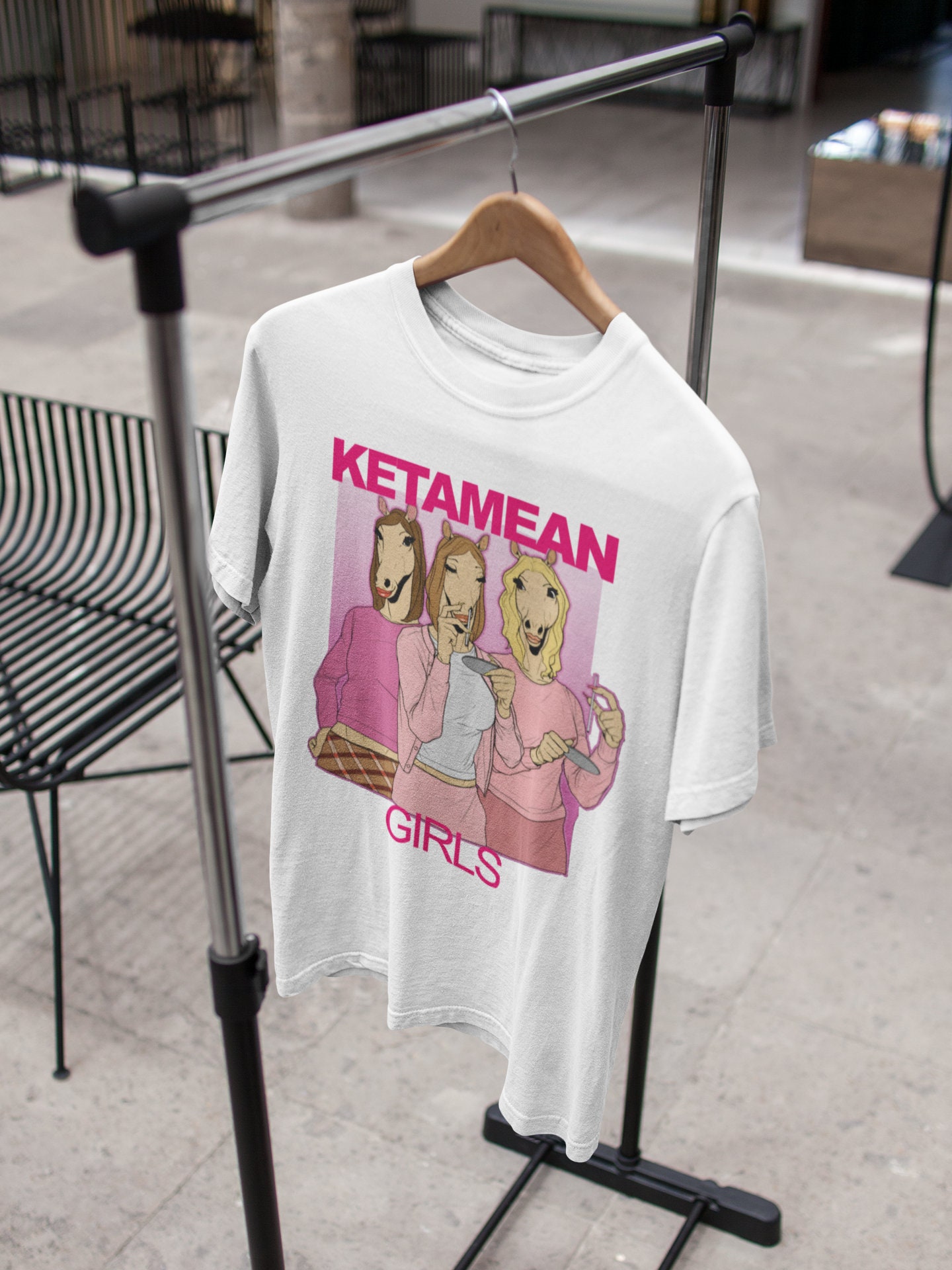 Ketamean Girls Tshirt,Mean Girl tee,Funny ketamine tshirt,Meme tee,Funny gift merch,odd meme humor,trendy tiktok tshirt,ketamine girls