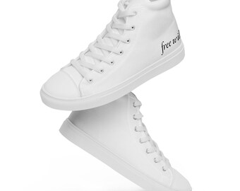 no free will men’s high top canvas shoes