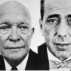 Richard Avedon, Fotograf / Humphrey Bogart i Prezydent Dwight Eisenhower, 19&quot; x 23&quot;