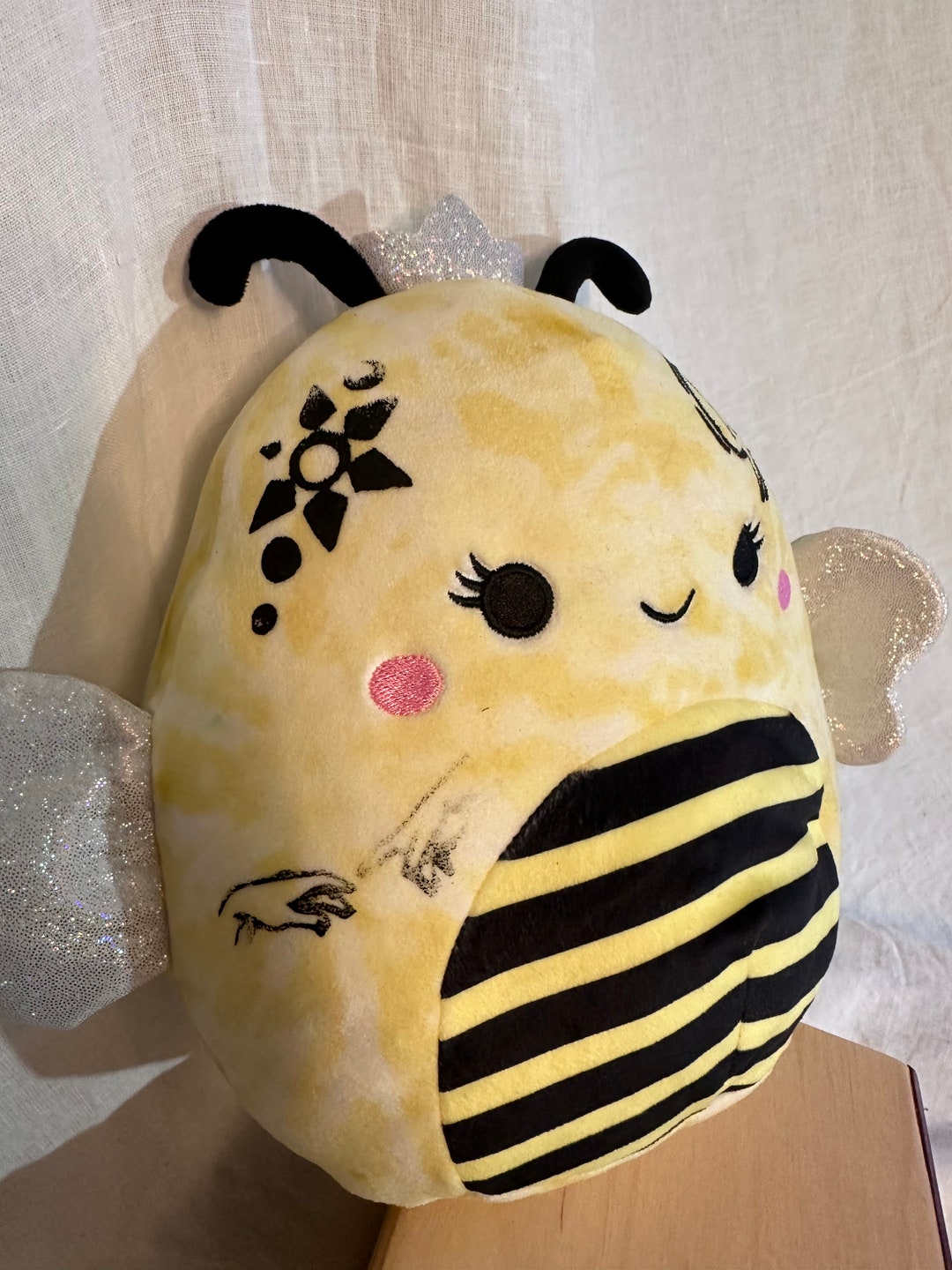 Sunny the Tye Dye the Queen Bee Customized Squishmallow With