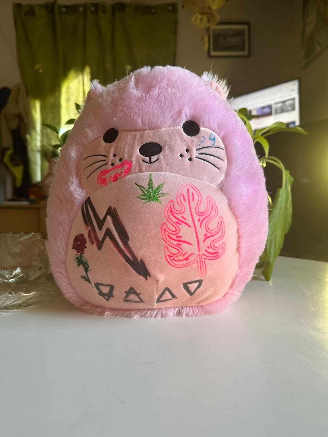 Anu the Otter Custom Squishmallow Plush With Unique Screen printed